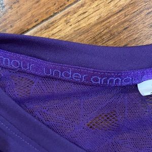 Under Armour workout tee with lace back